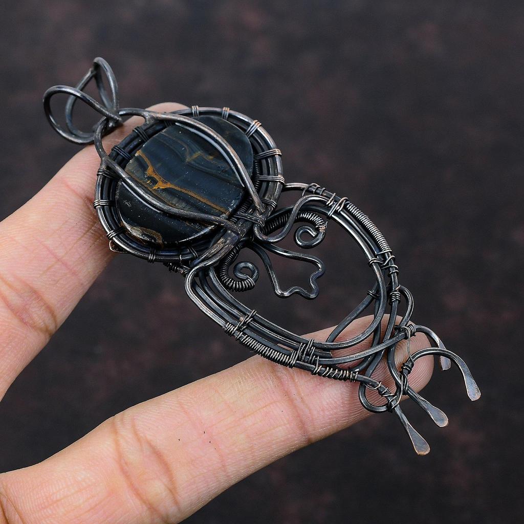 Nellite Pendant Copper Wire Wrapped Pendant Handmade Pendant Nellite Copper Jewelry Awesome Gemstone Pendant Wire Wrapped Jewelry For Gift