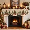 Non-slip Christmas Fireplace Scarf Impact-resistant Christmas Table Banner  New Year