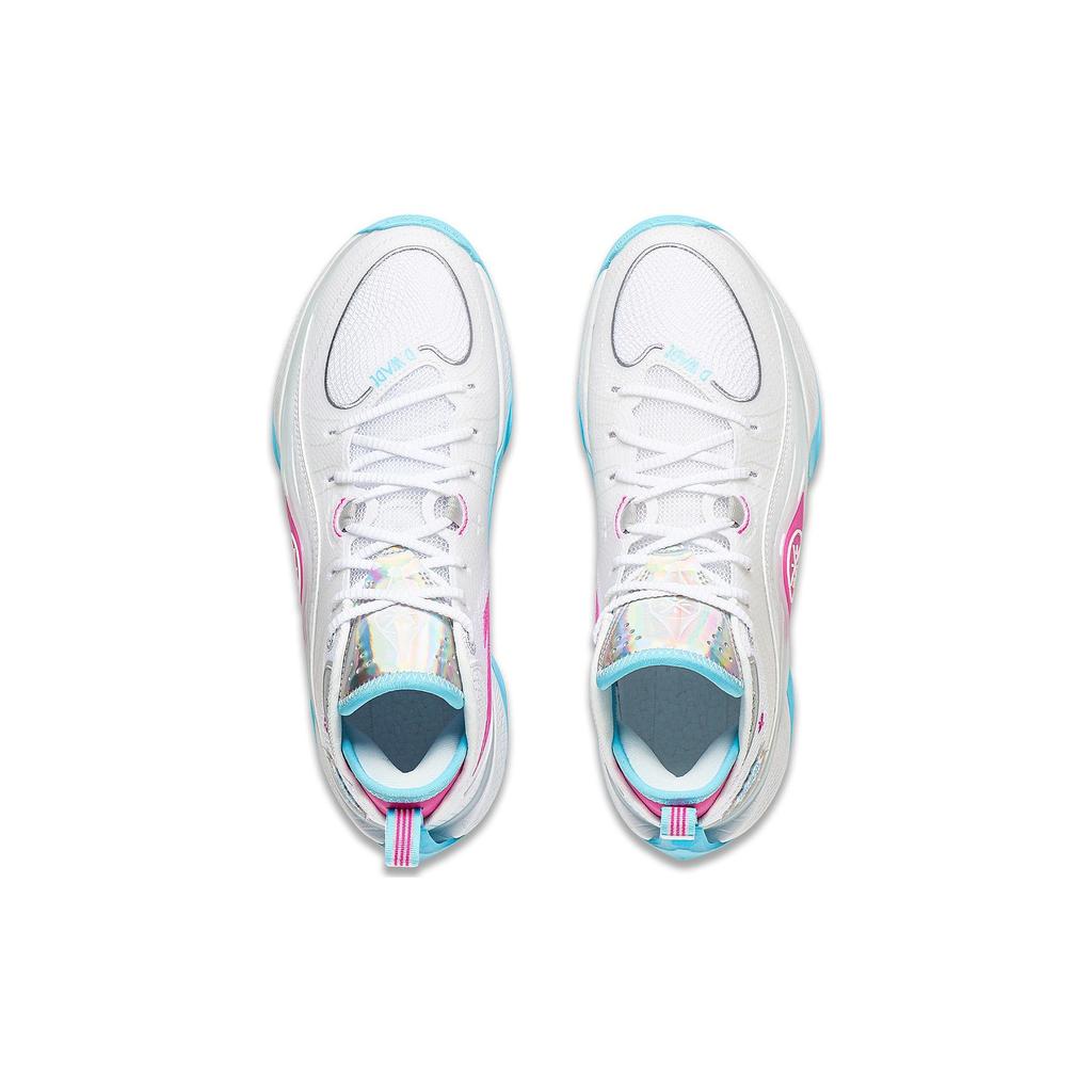 Li-Ning Wade Shadow 5 Buzzer Beater Men Sneakers White Blue Pink ABPT053-2