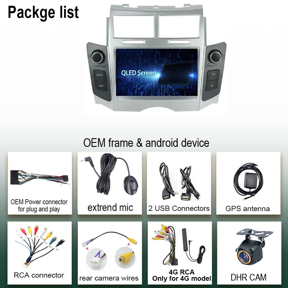 Автомагнитола Android 13 Для TOYOTA YARIS 2005 - 2011 Навигация GPS Android Auto Carplay Мультимедийный плеер Стерео Нет 2din WiFi 4G