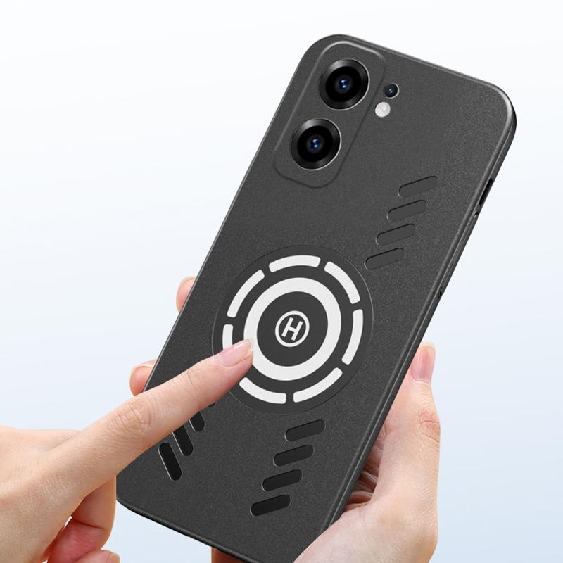 Для vivo iQOO Neo 9 9s 8 7 6 5 SE S Pro Racing Rock Sand Ice Магнитное рассеивание тепла Матовый чехол для ПК с защитой от отпечатков пальцев Дышащий охлаждающий чехол