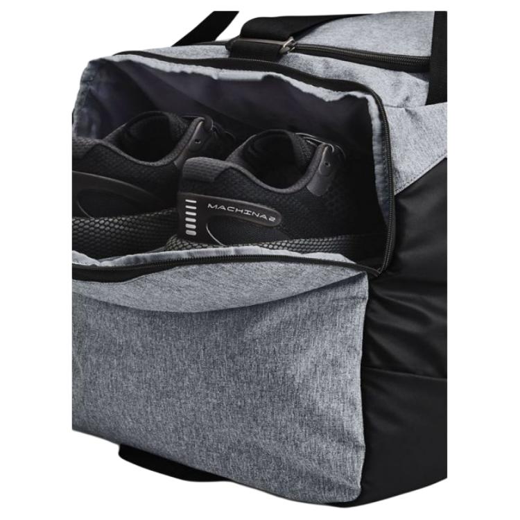 Under Armour Polyester Travel Bag Gym Bag Large Unisex Dark Gray & Black 1369224-012