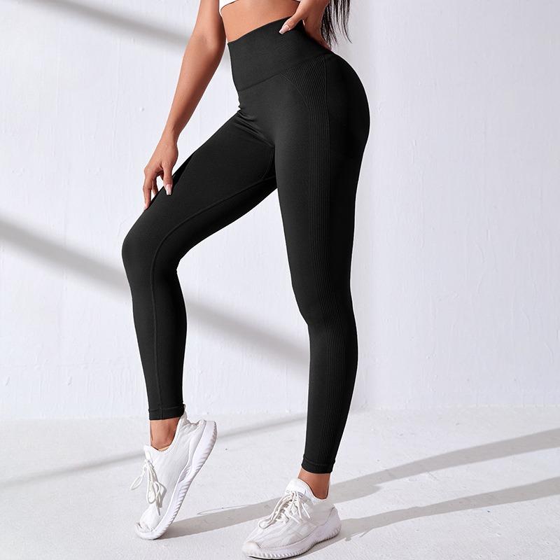 Fashion Seamless Push Up Fitness Yoga Pants Women High Waist Sexy Tight Running Sports Legging Pants Elastic Casual Office Lady Yoga Leggings 24425