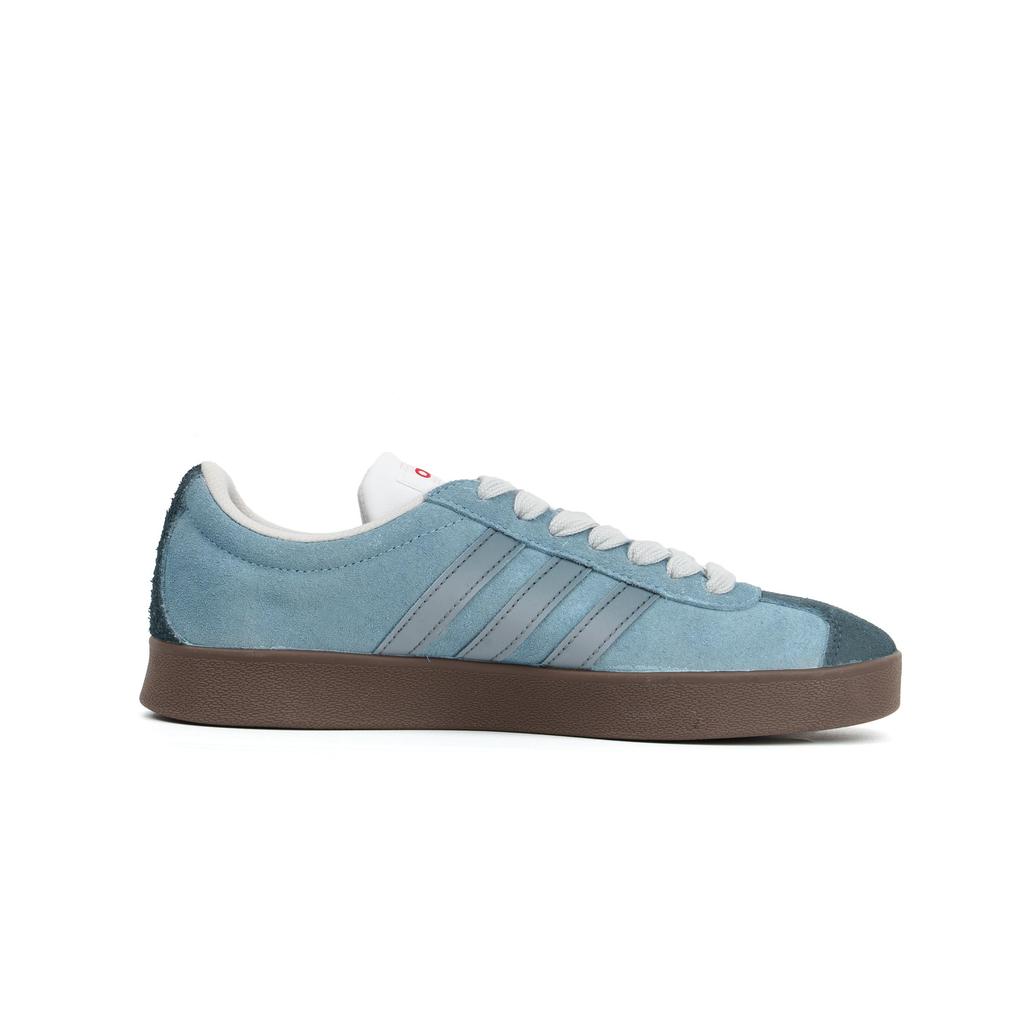 Adidas VL COURT 2.0 Abrasion Resistant Low top Skateboard Shoes Unisex Black Blue HQ1802(Team1106-)