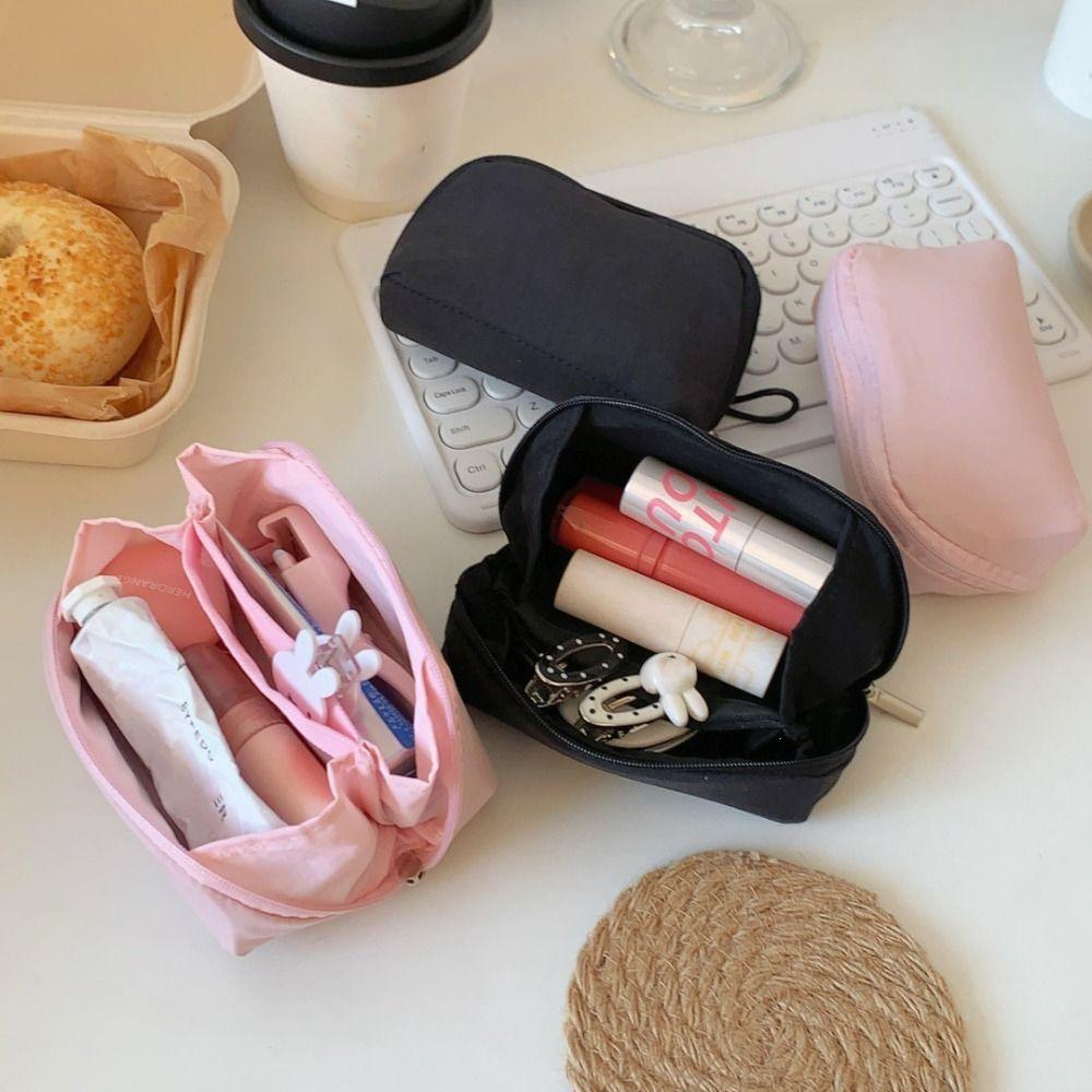 Printed Polka Dot Cosmetic Bag Mint Green Makeup Organizer Earphone Storage Bag Home Storage