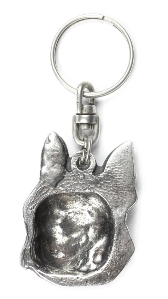 Boston Terrier, Boston Bull Terrier - Posrebrzany Brelok Z Psem, Ozdoba Torebki, Zawieszka Do Plecaka Marki Art-Dog