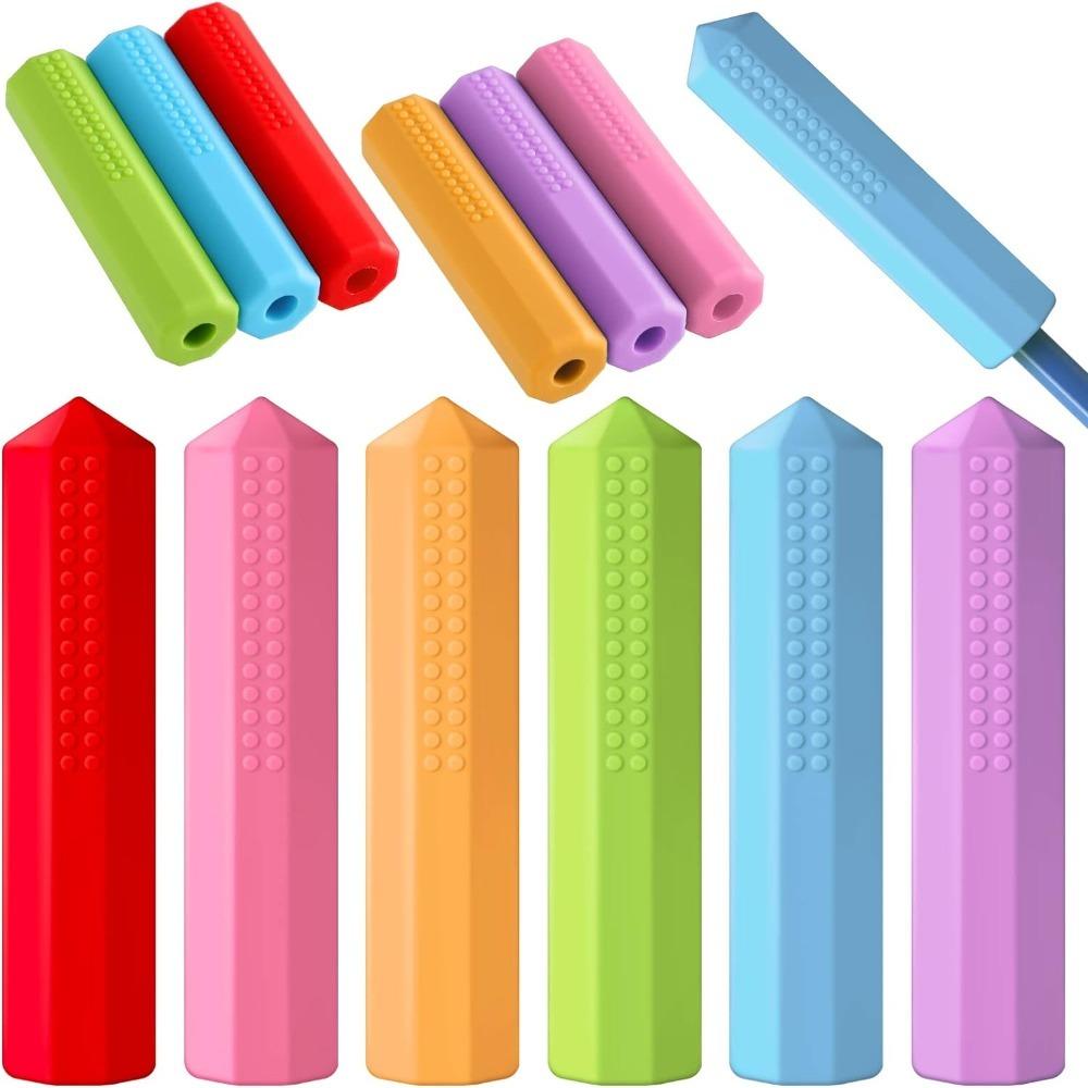 Chewable Pencil Toppers 65*15 MM Autism Chew Toys Cute   Office