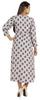 Bimba Printed Maxi Dress For Women Front Button Placket Ethnic Dress Casual Rayon