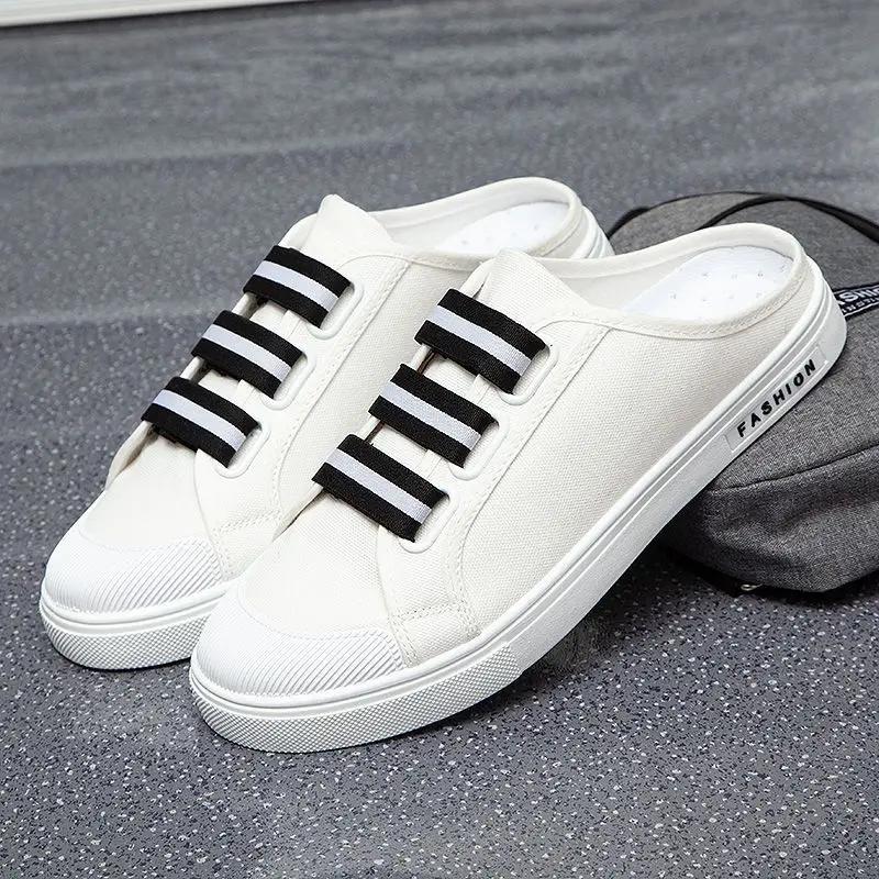 Мужские тапочки повседневные мужские туфли на плоской подошве из парусины дизайнерские роскошные резиновые летние распродажа оригинальные дешевые туфли ликвидация 2024 стильные шлепанцы