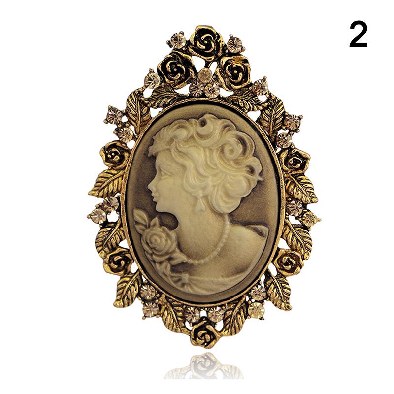 1X Винтажная камея в викторианском стиле свадебная вечеринка женская подвеска брошь булавка