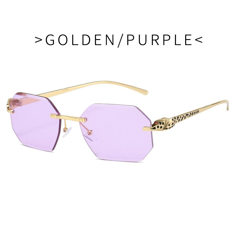 Ретро солнцезащитные очки мужские брендовые дизайнерские модные безободковые солнцезащитные очки оттенки режущие линзы женские безрамные очки