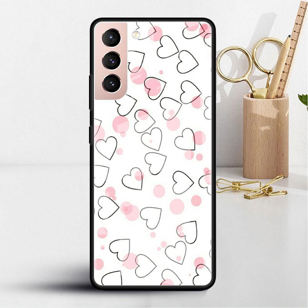 Стеклянный чехол LOVE Heart для Samsung Galaxy S22 S20 FE S21 Plus, чехол для телефона S10 5G S9 Note 20 Ultra 10 Lite Shell