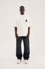 Men's Oversized T-shirt with Ethnic Embroidery – Interlock Machinist – Ecru S