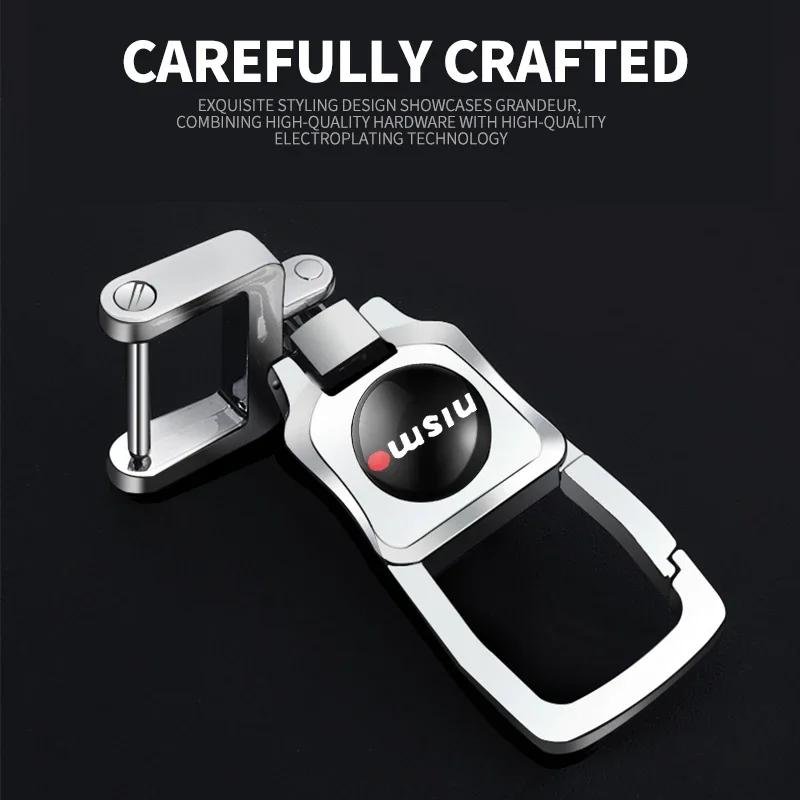 Car Key Chain Keyring Pendant Metal Keychain Holder Accessories For Nissan Nismo 350Z 370Z GTR Patrol Juke X-Trail Qashqai