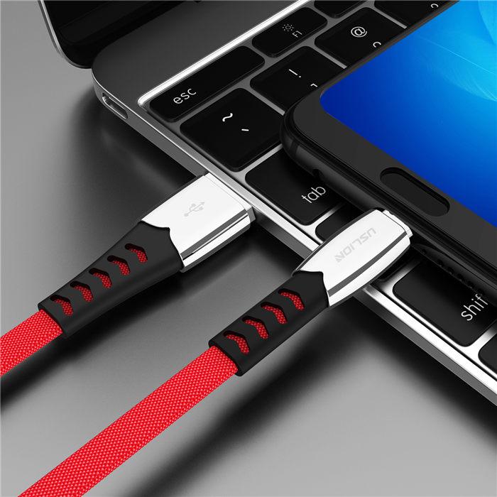 1.8M Lightning USB Charger Charging Data Sync Cable For IOS Micro Type-c Cable