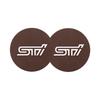 2Pcs Car Coaster Water Cup Mat Non-Slip Pad For Subaru Forester Crosstrek Outback Impreza XV Tribeca Ascent Legacy Levorg Mpreza WW111