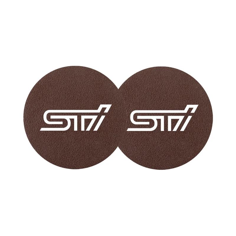 2Pcs Car Coaster Water Cup Mat Non-Slip Pad For Subaru Forester Crosstrek Outback Impreza XV Tribeca Ascent Legacy Levorg Mpreza WW111