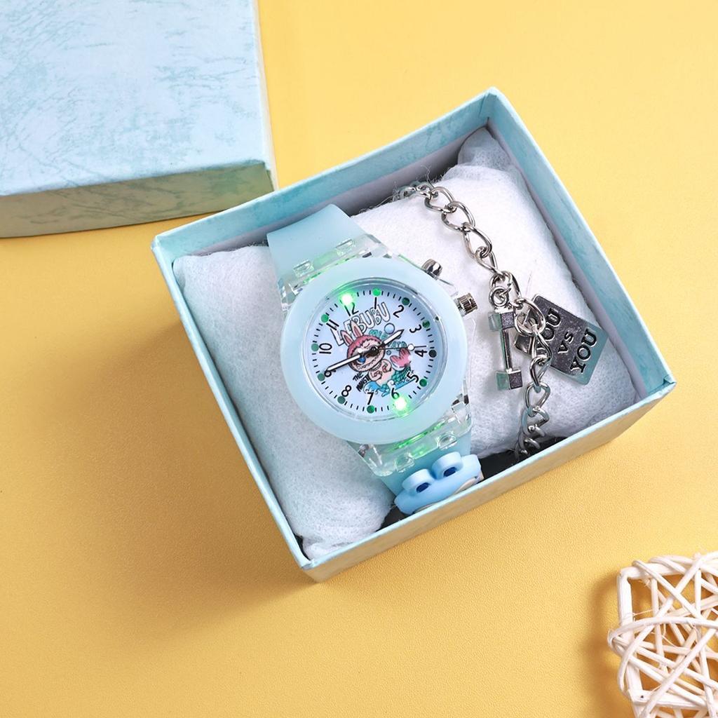 Children's Cute Doll, Cool Luminous Pointer Quartz Watch