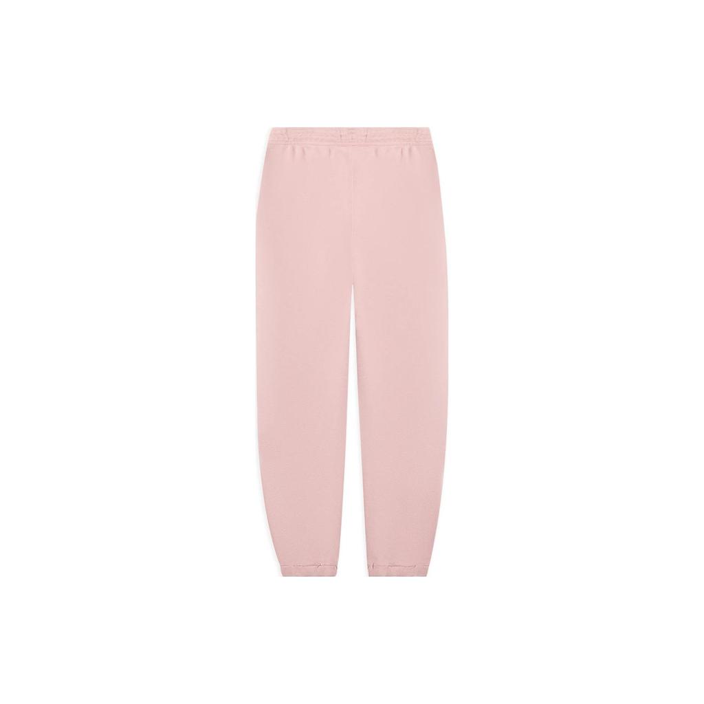 Li-Ning Спортивные брюки Vital Essential Solid Color Loose Cuff унисекс, мягкие, дымчато-розовые, AKLSC87-1