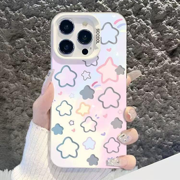 Stars Suitable for IPhone16 Mobile Phone Case Apple 15plus Creative 14promax Niche 13 Fashion 12