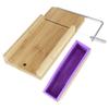 Фиолетовый Многофункциональный DIY Регулируемый Ручной Резак для Мыла Форма Проволочная Режущая Машина(бамбуковый