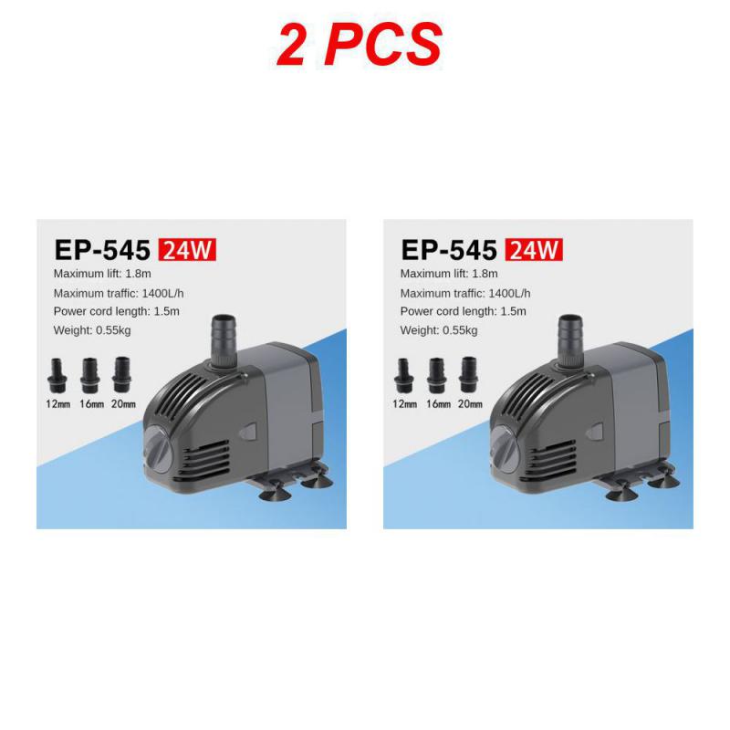 6 Вт 24 Вт 35 Вт 60 Вт Аквариумные водяные насосы для резервуаров, бесшумный погружной водяной фонтанный насос, фильтр для пруда с рыбками с присосками