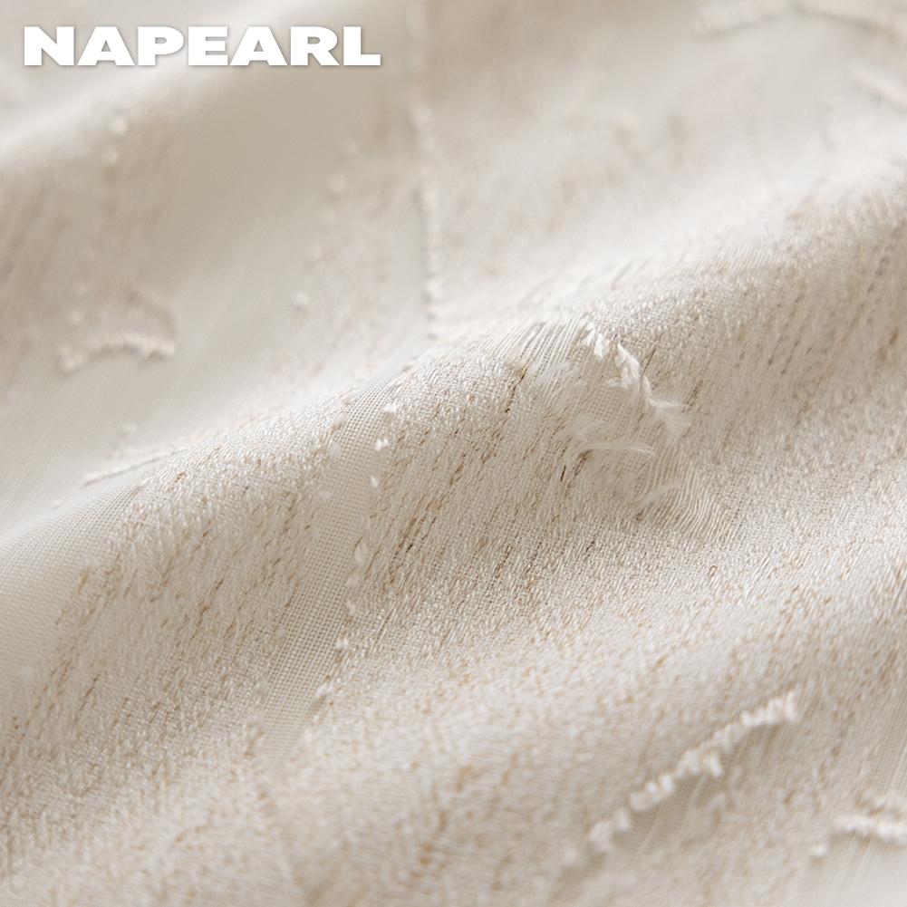 1 шт. NAPEARL Элегантная бамбуковая вуаль, жаккардовая полупрозрачная штора для спальни, гостиной, домашнего декора