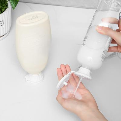 3 шт. Пластиковые многоразовые крышки для бутылок – Перевернутые дозаторы для шампуня/геля для душа, Товары для ванной комнаты и Рождественское украшение