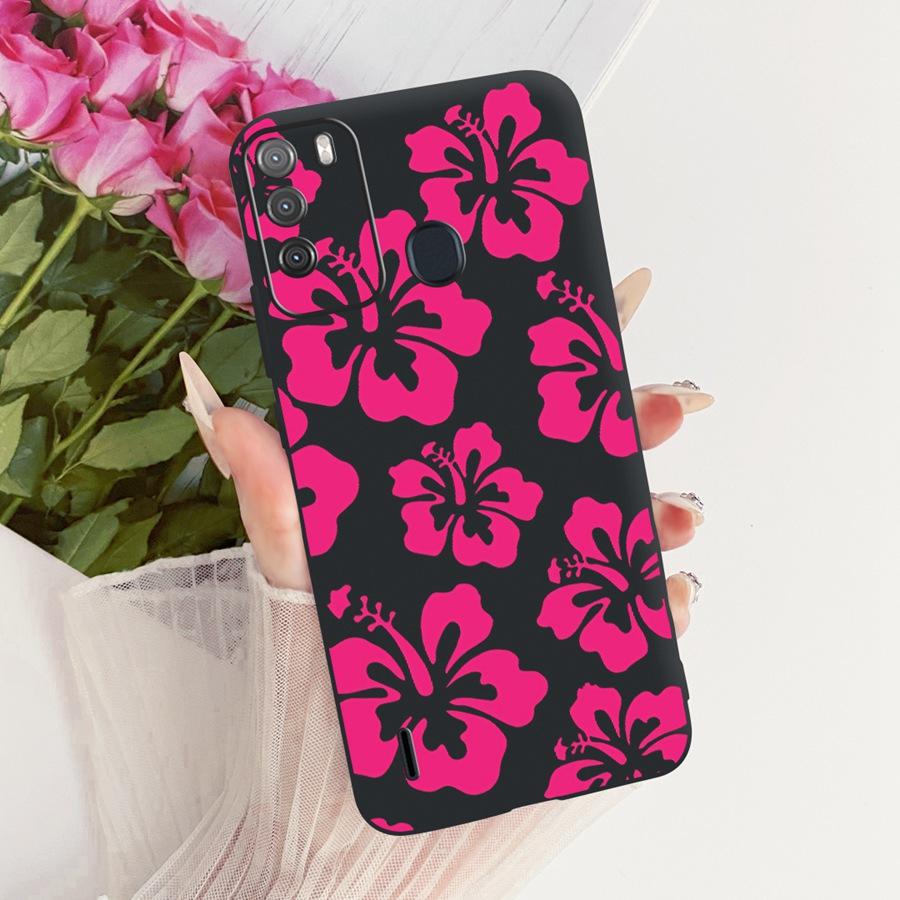 Case for Itel Vision 1 Pro Matte Soft Silicone Black butterfly Shockproof Phone Bags For ItelS16 S 16 Vision1pro Back Covers