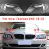Car Front Headlight Cover Lens Glass Headlamps Transparent Lampshade Lamp Shell Masks For BMW 7series E66