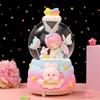 Rotating Carousel Music Box With Snow Globe Effect Kids Birthday Gift Decorative Resin Musical Toy