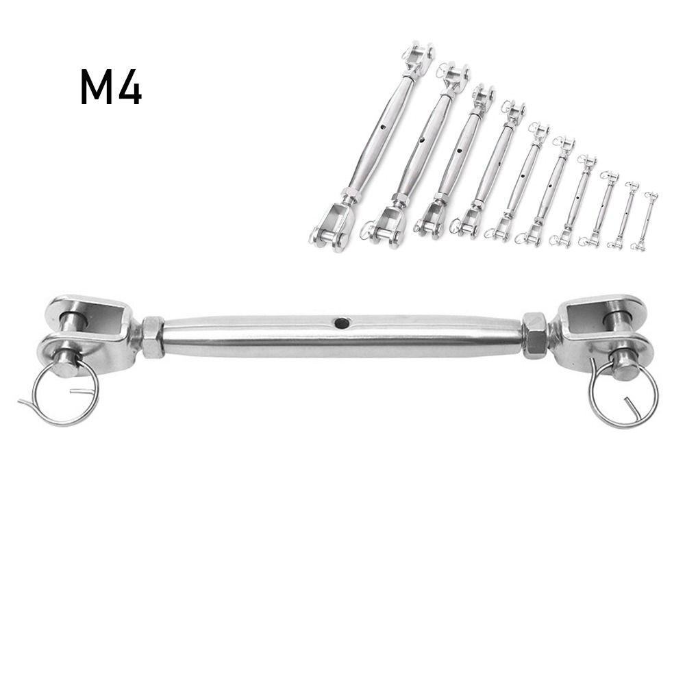 Screw Closed Body Marine Rigging 304 Stainless Steel Jaw Turnbuckle Bolt Tensioner  Steel Wire Rope