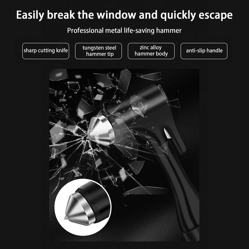 Многофункциональный автоматический стеклоподъемник, резак для ремня безопасности, спасательный молоток, инструмент для самообороны, резак для ремня безопасности для автомобильных аксессуаров