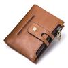 CONTACT'S Cow Leather Men's Wallet Ziper&Hasp Male Coin Purse Short Wallets Card Holders For Men