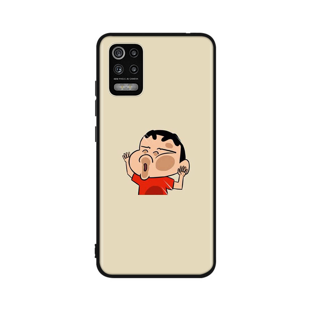DT43 Чехол Crayon Shin Chan для OPPO Reno 8 6 5 4 Pro Find X3 A17 A31 A38 A40 A53 A54 A55 A74 A76 A78 A77 A80 A94 A95 A96 Lite Черный Мягкий Чехол