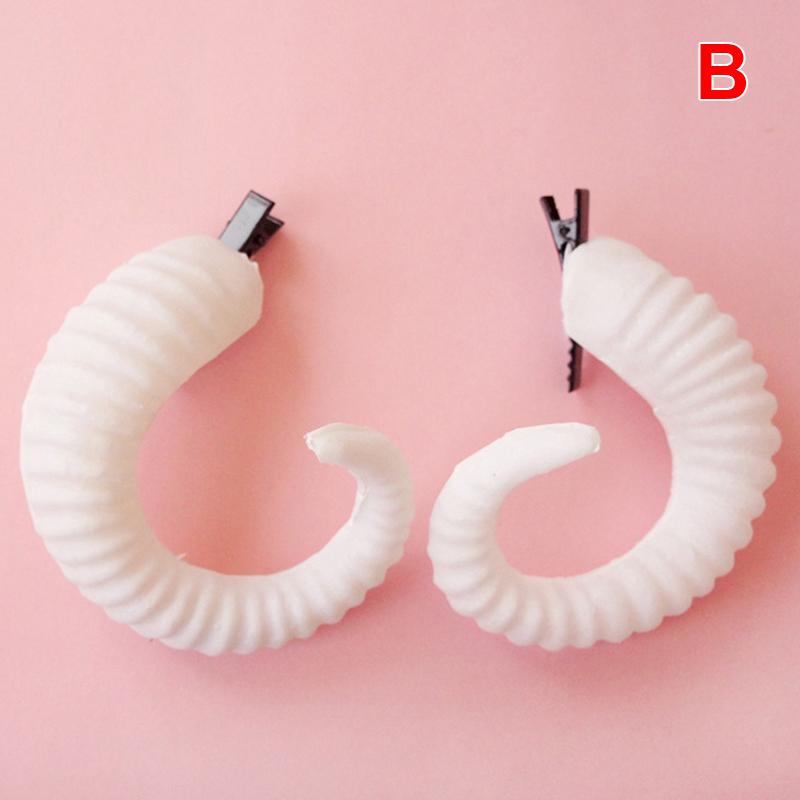 Заколки для волос с рогом дьявола, косплей, заколка с овечьими рогами, украшение для Хэллоуина