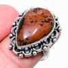 Mahogany Obsidian Gemstone 925 Sterling Silver Jewelry Ring Size 8 C9r63