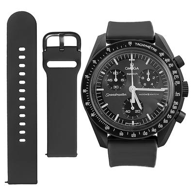 20 мм ремешок для часов Omega X Swatch Moonswatch Speedmaster Strap Простая замена ремешка для часов Omega и Swatch Speedmaster Unisex [Ylfcly]