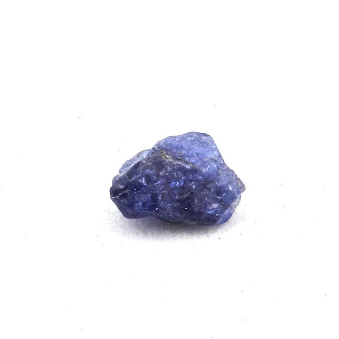 Pierre - Benitoite - San Benito Co. - 0.45 ct - Certificat d'authenticité - Gris