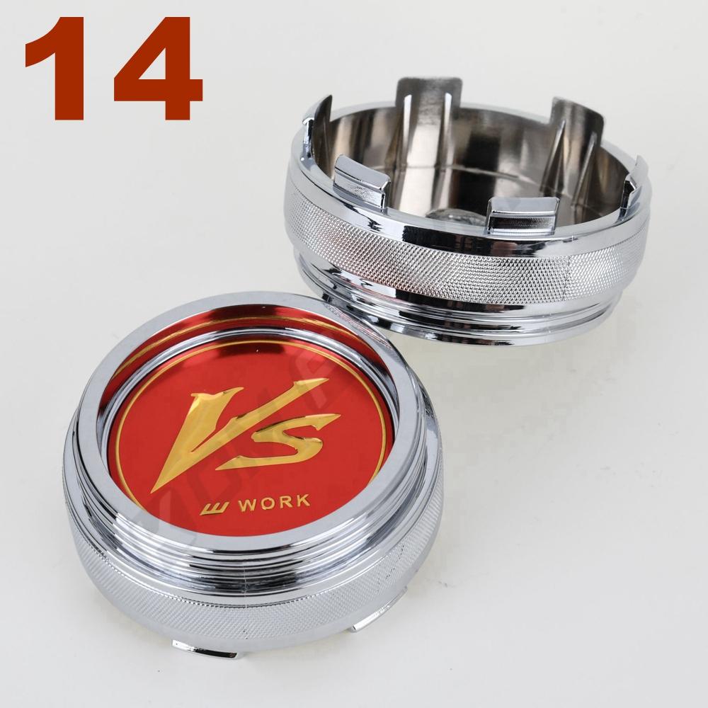 DBS3 4PCS 61MM OD / 57.5MM ID Sport Rim Cap WORK EMOTION MEISTER VS Sticker Centre Cap Rim Wheel Cover Cap Hubcaps