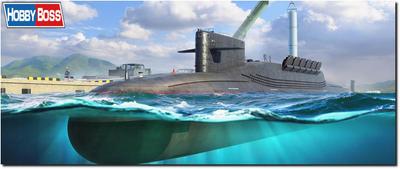 Hobby Boss Submarine Series Китайская атомная подводная лодка Тип 094 Jin Пластиковая модель 87024 1/700 (Подводная лодка)