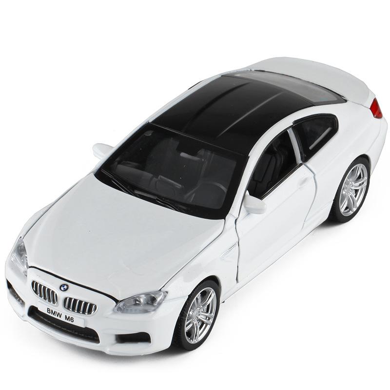 1/32 BMW M6 Coupe Alloy Car Model Diecast & Toy Vehicle Metal Toy Car Model Collection Sound Light Simulation Childrens Toy Gift