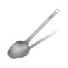 Carimee Titanium Astragalus Shallow Matte Finish Spoon, Spoon, Tableware, Cookware, Titanium, Lightweight, Rust-proof, Unbreakable,