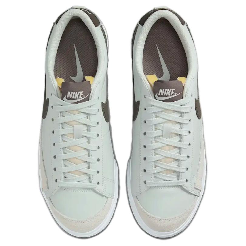 Nike Blazer Platform Comfortable Versatile Non-Slip Durable Low-Top Skate Shoes Women Sneaker Green Brown DJ0292-004