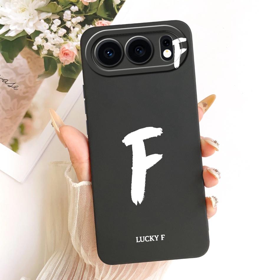 For Honor 500 5G Lucky Initial Letter Phone Case For Honor 500 MEY-AN00 Soft Silicone Shockproof Cases Bumpers