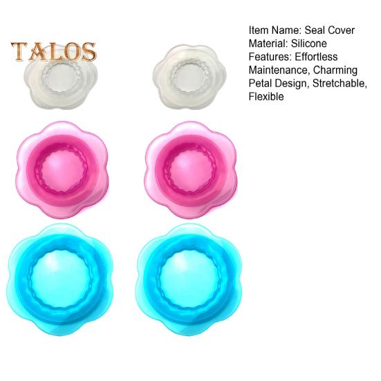 3/6 шт. Силиконовые эластичные крышки для хранения продуктов питания, многоразовые эластичные крышки для мисок, дизайн «лепесток», пищевая силиконовая крышка для микроволновой печи