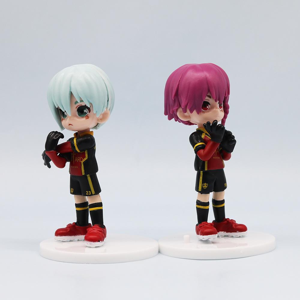 6 шт./набор BLUE LOCK Фигурка Модель Игрушки Аниме Nagi Bachira Meguru Barou Shouei Reo Mikage Кукла