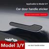 Наклейка на дверную ручку для Tesla Model 3/Y/3 Highland Model Y Juniper 2025, накладка-пленка для защиты двери из углеволокна, аксессуары для наклеивания