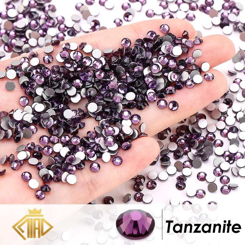 Glass Flat Bottom Drill 1440 Nail Drill Electroplated Rhinestone Diy Accessories Nail Drill Jewelry Accessories Sticker Drill