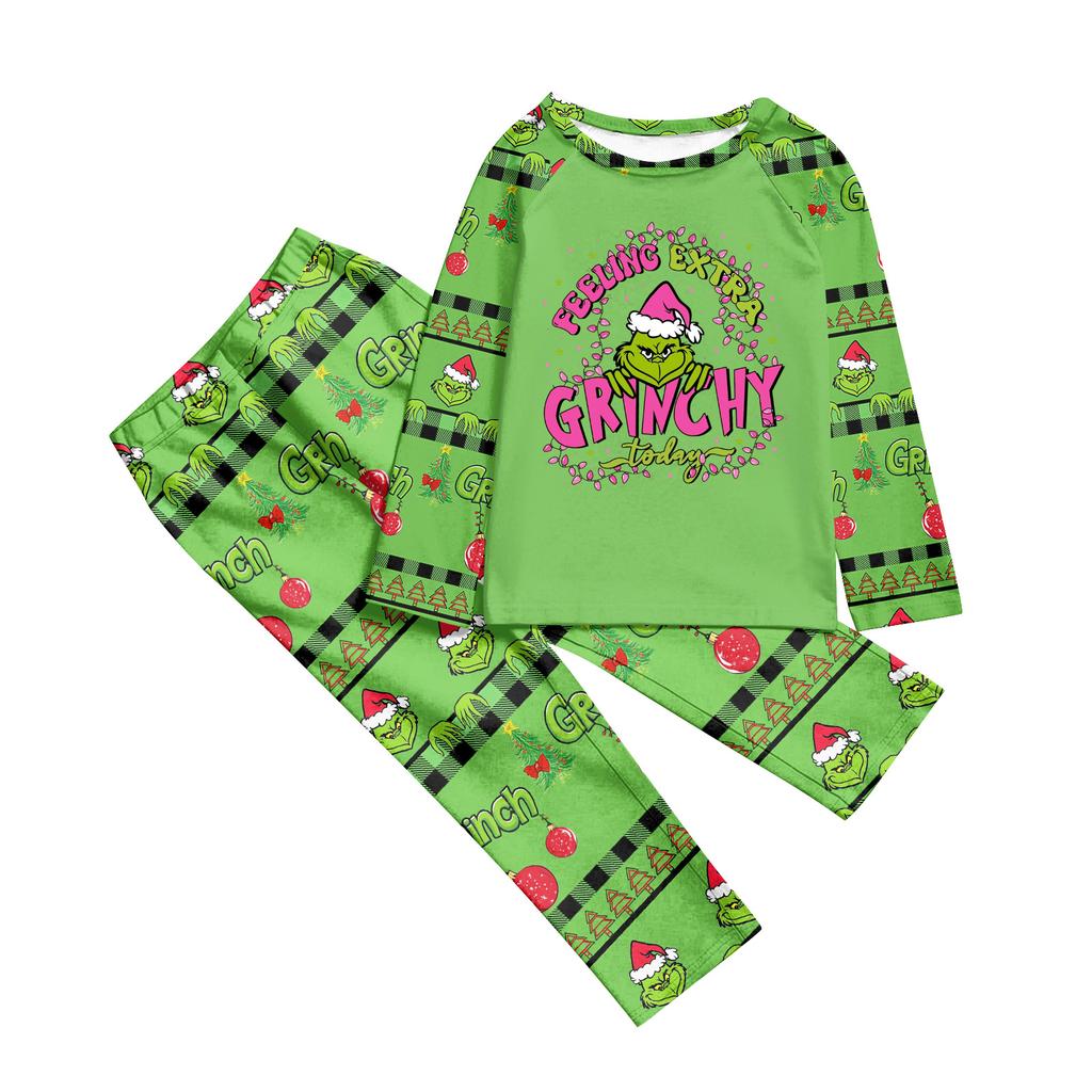 Мультяшный принт с буквами, семейный комплект с длинным рукавом, костюм родитель-ребенок, домашний костюм, осень